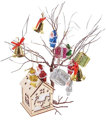 Cabilock 1satz Weihnachtsbaum Dekorationsset - Bastelmaterialien Für Weihnachtsmann Bastelset Für Für Weihnachtsdekoration