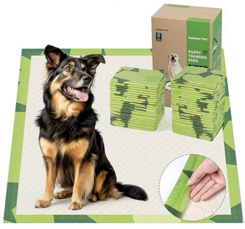 Gardner Pet 30 Pièces Tapis Absorbant pour Chien Écologiques 71x76CM, Alèse Jetable Chien Ultra Absorbant Alaise Anti-Fuite Résistante, Tapis Éducateurs Pipi Propreté pour Chiot, Chiens et Chats