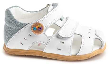 Pablosky ZIG 052002, Sandalia Unisex niños, Blanco, 21 EU Ancho