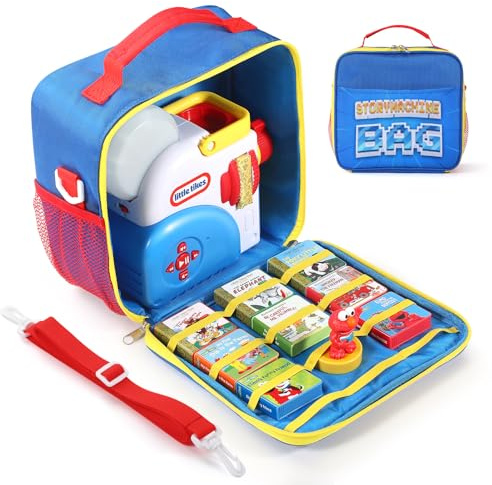 EUGOOCX Aufbewahrungskoffer für Little Tikes Story Dream Machine Bücher & Spielzeug, Reisekoffer für Geschichtensammlung