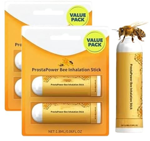 Lefun Prostapower Bee Inhalation Stick, Biancat Beeboom Nasal Inhaler Stick, Prostate Wellness Nasal Inhaler, Lefun Prostate Inhaler, Prostate Health Nose Inhaler Spray, Restores Vitality (2 pcs)