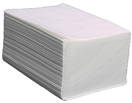 Healvian Papierservietten mit Blumenmuster Tischservietten aus Zellstoff Weiße Getränkeservietten für Hotel Restaurant und Zuhause Saugfähig und Unbedenklich Anwendung