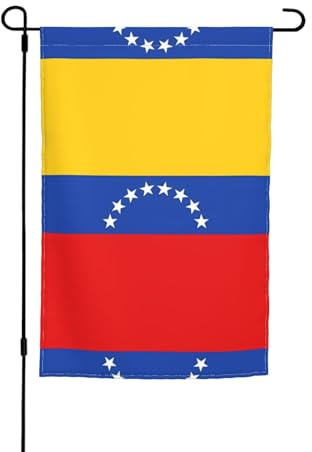Bandera de Venezuela impresa para jardín, 30,5 x 45,7 cm, bandera de patio para patio, balcón, patio trasero, césped