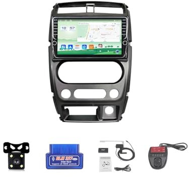 Autoradio Android 12 per Suzuki Jimny 3 (2005-2019), Radio IPS 2 DIN da 9, Bluetooth 5.0, CarPlay Wireless, Android Auto, Navigazione GPS, Wi-Fi 4G, DSP RDS (K600S)