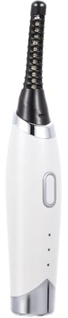 VALICLUD Rizador de Pestañas de 200 Mah Herramienta Recargable Eléctrico Portátil Calentador Seguro de Abs para Uso Hogar y Maquillaje Diario