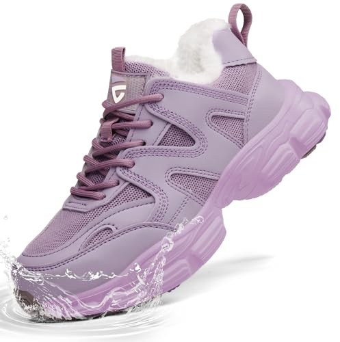 KOIFISH Chaussures de Sécurité Femme Hiver Imperméable Basket de Securite Confortable Chaudes Chaussures de Travail Embout Acier Antidérapante