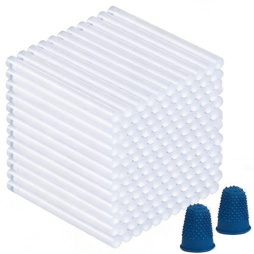 Liyerfer 100 Pack Hot Glue Gun Sticks, 7mm Glue Sticks for Glue Gun, Clear Hot Melt Adhesive Sticks No Smell Fast Dry Suitable for DIY Art, Craft, Holiday Decorationn, 7mm x 100mm (0.27 x 3.9)