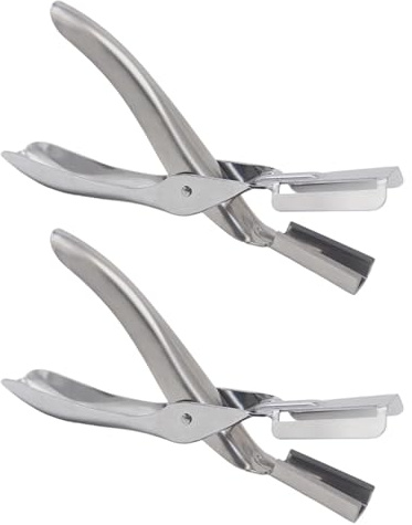 Pelapatate ergonomico per gamberi, 2 in acciaio, sgusciatore per gamberi, gadget da cucina per la preparazione frutti mare e intrattenere ospiti, pelapatate ergonomico per gamberi