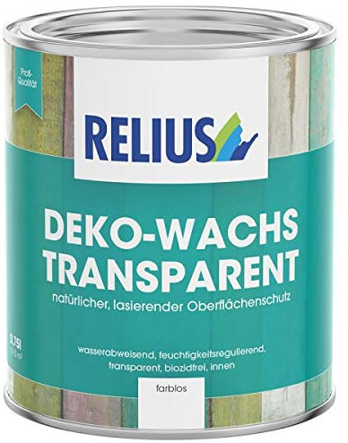 Relius Deko-Wachs transparent NUSSBAUM 2,5 Liter Natürlicher, lasierender Oberflächenschutz