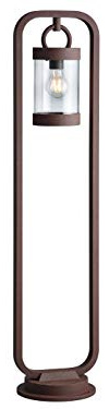 meineWunschleuchte Garten-Laterne Rostoptik, moderne Gartenbeleuchtung, | Höhe 100cm, mit E27 LED, Landhausstil Außenlaterne Wegbeleuchtung für Einfahrten, Terrasse und Garten IP44