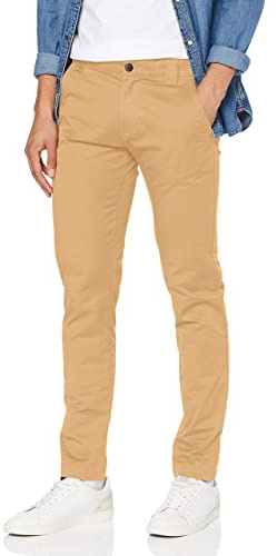 Tommy Jeans för män, TJM Scanton, chinobyxor, jeans, klassisk kaki, W30/L32, Klassisk kaki, 30W / 32L