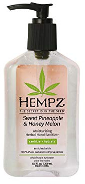 Hempz Sweet Pineapple & Honey Melon Moisturizing Herbal Hand Sanitizer, 8.5 Fl Oz