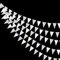 Pink Blume 30 Ft Silver Party décorations Glitter Metallic Paper Triangle Banderole Drapeau Garland Bunting pour Anniversaire Bachelorette Anniversaire Baby Bridal Shower