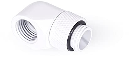 Alphacool 17485 Eiszapfen L-Verbinder drehbar G1/4 AG auf G1/4 IG - White Anchluss Wasserkühlung