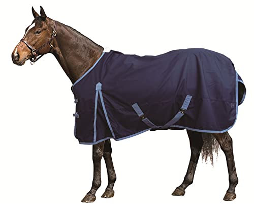 HARICSET Weidedecke Winterdecke Pferd Abschwitzdecke Pferd Gepolstert Weich Bequem Ideal für Boxen Widerstandsfähig mit Verstärkten Nylonkanten Ohne Baumwolle(Size:195cm(77in))
