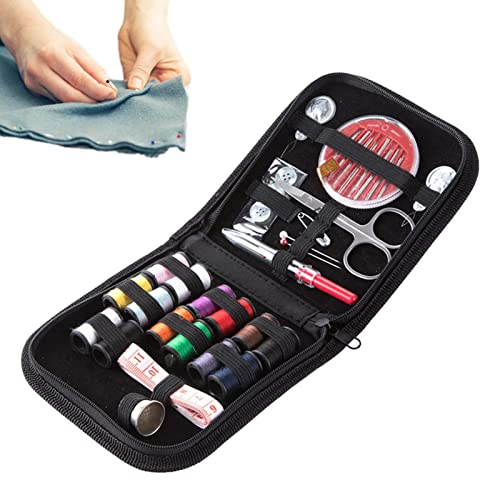 Rosixehird Couture, Kit Aiguille et Fil Facile à Utiliser à la Maison en déplacement, Ensemble boîte à Bricolage pour Couture à la Main, Couture, Fil à Broder, Aiguille