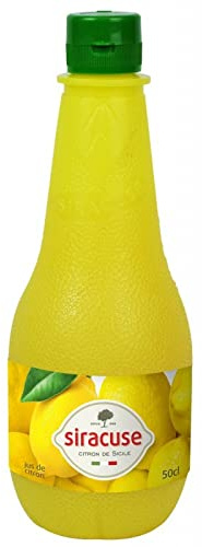 SIRACUSE - Le Jus De Citron Jaune Pressé à Froid - 50Cl - Idéal Pour Toutes Vos Recettes Culinaires - Sans Conservateurs - 100% Naturel. - le Lot De 4
