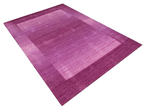 Rosa 160X230 cm Teppich 100% Wolle Orientteppich Handgetuftet T802