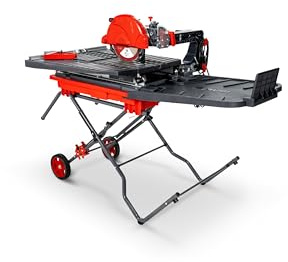 Scie circulaire sur table DT-250 MAX – Coupe céramique, grès et carrelage – Table pliable avec laser et eau