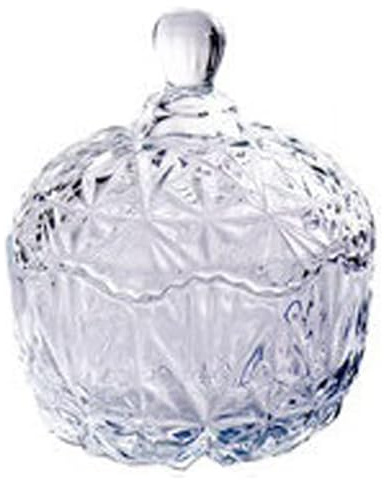JCAKES Bols de fruits Sucrier cristal verre sucrier tasse à bonbons salon créatif bocal à bonbons assiette de fruits secs sucrier coupe à fruits Légume(A1)