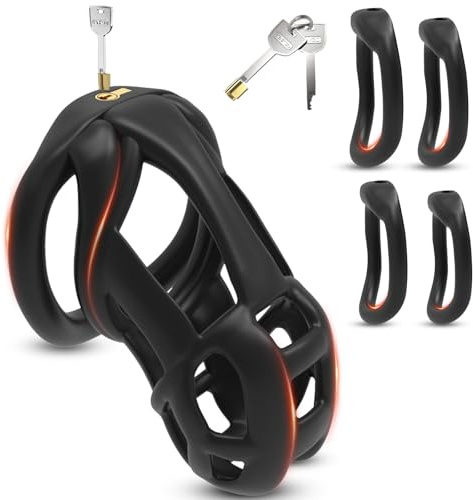 BDSMJOY Peniskäfig Keuschheitskäfig Super-Unsichtbar Keuschheitsgürtel(L)