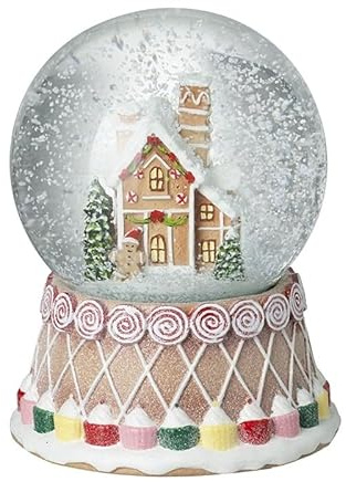 Heaven Sends Globo de nieve para cupcakes de jengibre, 10,8 x 10,8 x 14 cm