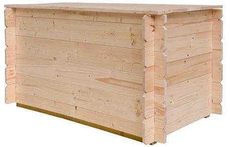 TheGoodGarden Holztruhe für den Außenbereich Giove 130 x 60 x 54 cm