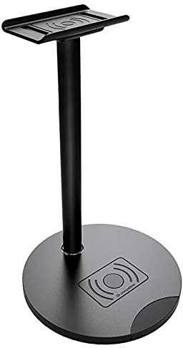 LULUMAIC Headphone Stand 2 In 1 Qi Wireless Charger Desktop Headset Bracket Holder Headphone Stand Aluminum Alloy for Game Room Decor