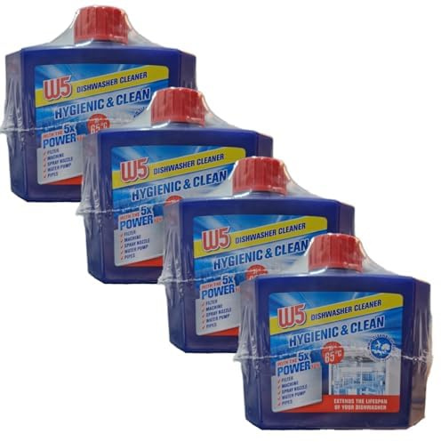 W5 - Dishwasher Cleaner | 5x Power | 250ml [4 PACK]