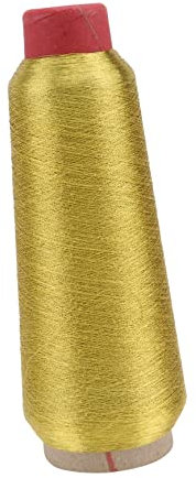 LALAFINA Goldfarbenes Metallic Nähgarn Polyester Spule Für Maschinenstickerei Für Dekoratives Nähen Bastelprojekte Textile Verzierungen Kleidung