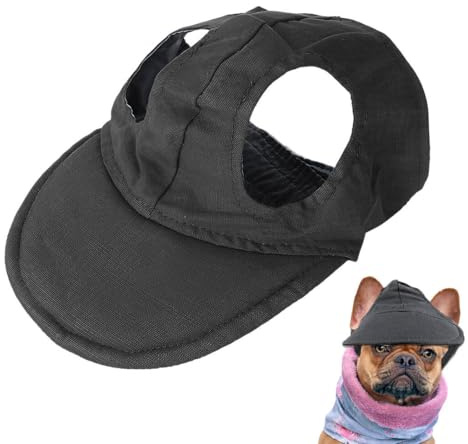 LAJUP Hunde Baseballmütze, Sommer Sonnenschutz Hut Sonnenhüte mit Ohrlöchern, Haustier Sommer Hut für Welpen Hunde Mütze