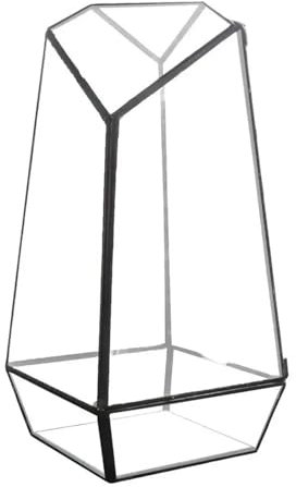 jardinière Terrarium Terrarium Pot de Fleurs en Verre Moderne Fait à la Main avec Porte Pot de Fleurs en Verre Fait à la Main Petit Terrarium géométrique Plantes aériennes