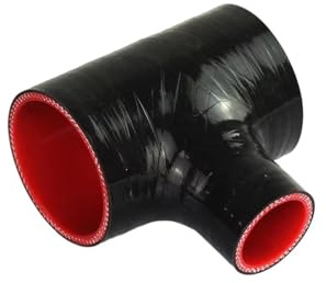 Tubo Manguera Admisión Tubo Entrada Aire Frío Turbo Ensamblador Goma Refrigerador Inter para Tubo Intercooler Manguera Silicona Forma T Alta Presión 63x25mm Manguera Admisión