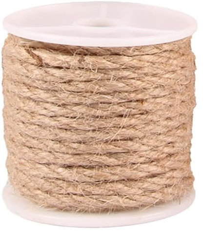 MYXJX twine, 16mm Hemp Ropes Decking Jute Rope 4 Strand Super Strong War Garden Decoration Cat Scratch Post, Bundling And Hanging