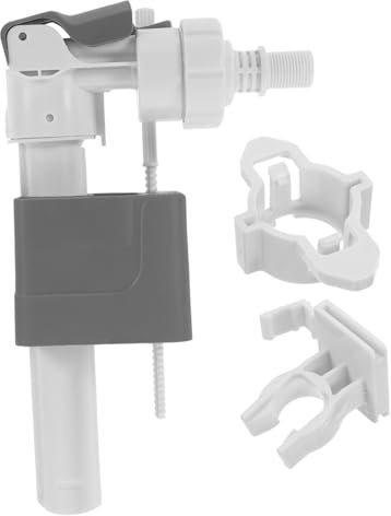 HYTROVE Concealed Toilet Tank Fill Valve Kit 3/8 Inlet Valve Stop Function for Bathroom Water Supply Compatible Standard Toilets Replacement Parts for Efficient Water Control