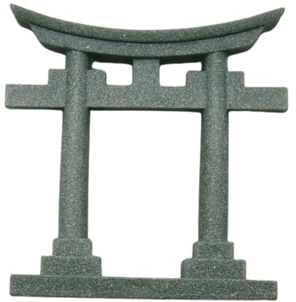 Generisch Japanisches Torii Tor Aquarium Dekoration, Asiatisches Ornament - Spirituelle Japan-Dekoration aus Kunstharz