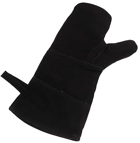HEATSHAKING Résistants Chaleur Cuir Pour Barbecue Four Soudure Et Jardinage Isolation Thermique Avec Doublure Coton Confortable Protection Antifeu Pour Cuisine Et Extérieur