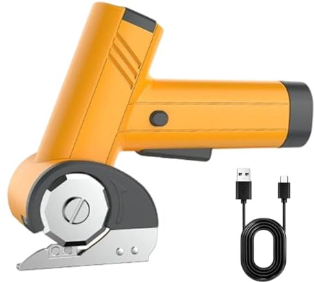 Elektrischer Box Cutter Und Kartonschneider,2000mAh Wiederaufladbar Mit LED-Beleuchtung Und Säge - 4V Elektrischer Kartonschneider Für Pappe,Für Basteln Teppich Garage Nähen Bau Papier Stoffe