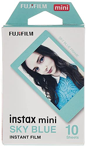 instax Instax Mini Instant Film, Blau, Einzelpackung, 16537055, SkyBlue, 1er Pack