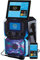 Daewoo AVS1302 Bluetooth Portable Karaoke Machine with 2 Wired Microphones and CD Disks, 5 inch Digital LCD Display Screen, 3.5mm AUX Input, CD, MP3, USB Connection, LED Lights & 2 Mic In Jacks