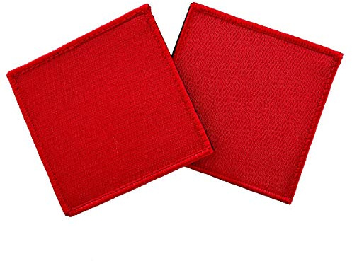 Café Viereck ® Bundeswehr Schießbahn Sicherheit Patch Gestickt mit Klett - 10 cm x 10 cm (Doppelpack)