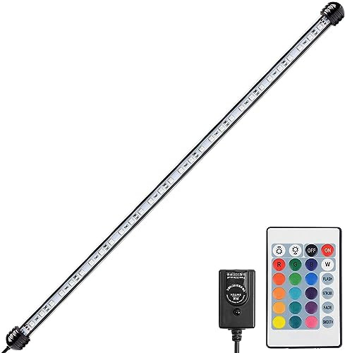 NICREW Submersible Aquarium Light with Remote, RGB Multicolour LED Fish Tank Light, 58 cm, 23 inch