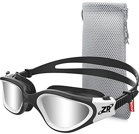 ZIONOR G1MINI - Occhialini da nuoto per bambini, polarizzati/non polarizzati, comodi per bambini, anti nebbia, protezione UV, per ragazze e ragazzi (anni 6-14)