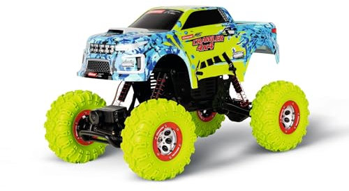 Carrera RC Profi Crawler I Ferngesteuerter Crawler mit Allradantrieb & Metalgetriebe I Proportionale Steuerung & Digitalsteuerung für präzise Manöver I Spritzwassergeschützt & Öldruckstoßdämpfern