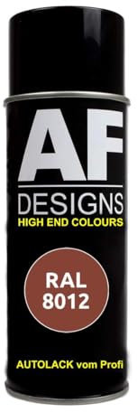 RAL8012 ROTBRAUN Spraydose seidenmatt Lackspray Sprühdose DIY Autolack