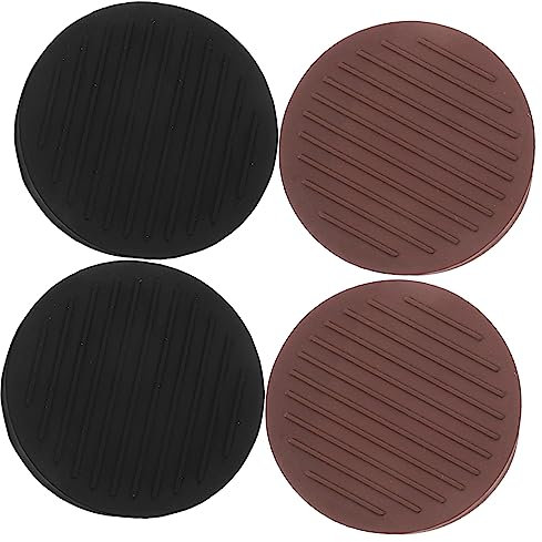 Veemoon 4pcs Furniture Coasters Round Caster Pads Non-slip Strips for Sofa Chair Legs Wear-resistant Home Accessory for Floor Protection