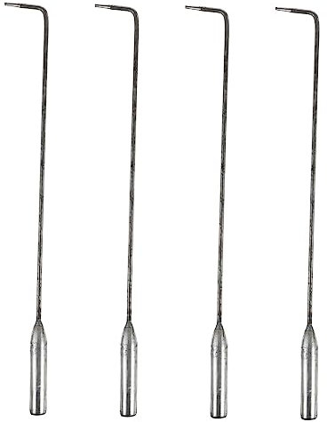 ABOOFAN 4stücke Feuerhaken Aus Edelstahl Für Kamine Und Feuerstellen Zum Reinigen Von Asche Backofen Und Grill Langer Griff Für Und Komfort