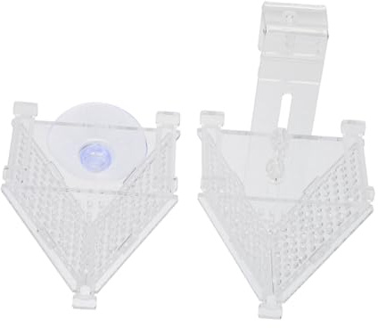 VANZACK 2pcs Red Worm Feeder Aquarium Feeding Cups Acrylic Fish Feeders Storage Holders