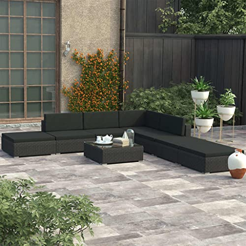 KTHLBRH Set di mobili da giardino per terrazze, mobili da balcone, 8 pezzi