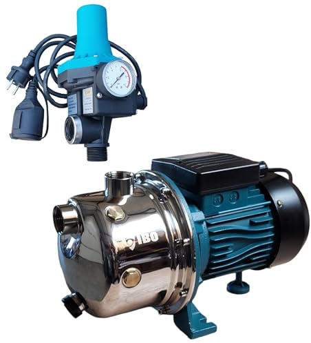 PAG Turbo GmbH - Hochwertige Gartenpumpe 3600L/h - 5bar - 1100W - Edelstahl - mit Pumpensteuerung PC-13